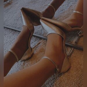 Gold Metallic Elegant Stiletto Heels